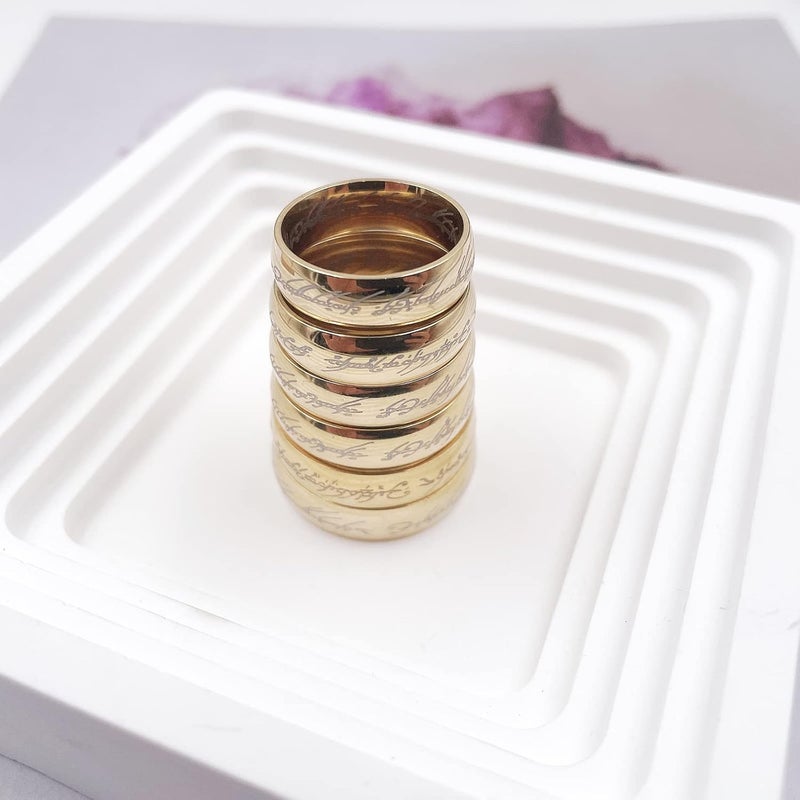 Todenb Gold Stainless Steel Ring - Image 5